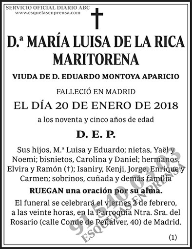 María Luisa de la Rica Maritorena
